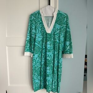 Lilly Pulitzer Blue and Green Tunic Dress